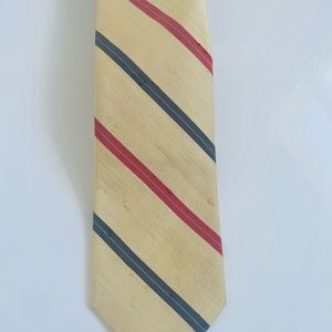 Robert Talbott silk gold striped tie